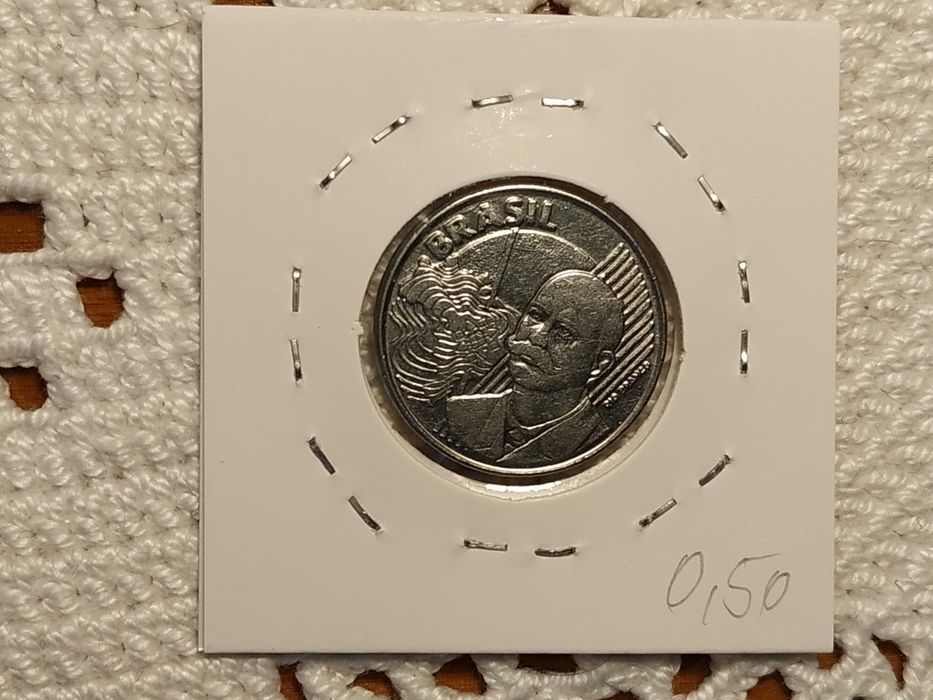Brasil - moeda de 50 centavos de 2002