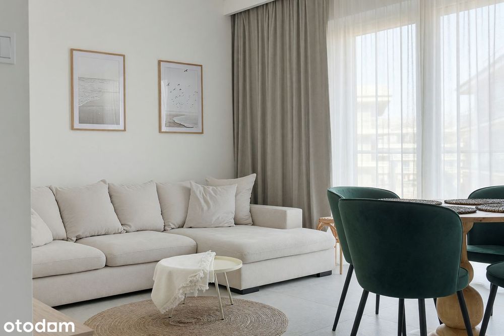 Apartament 39,3 m2, dwie sypialnie, przy plaży, gotowa inwestycja.