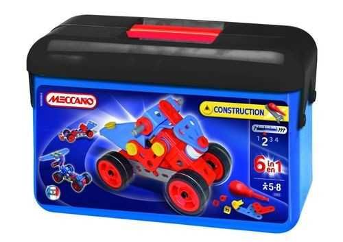 Konstrukcyjne klocki skręcanki ToolBoxAdvanced 70el 6 mod 5+ Meccano