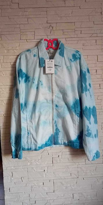 Kurtka jeansowa, cieniowana, oversize