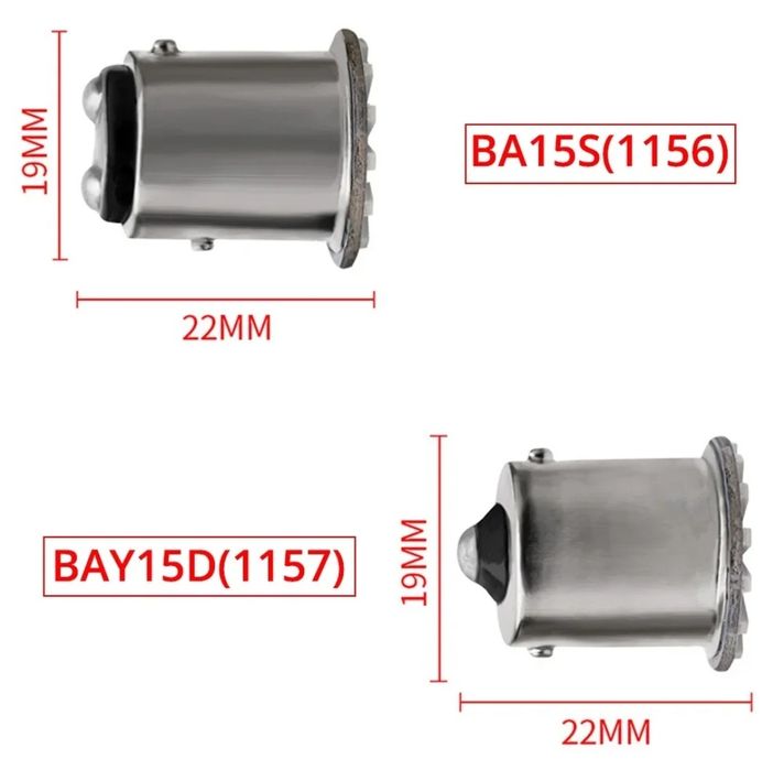 Leds P21W 22 SMD (BA15D e BA15S) canbus