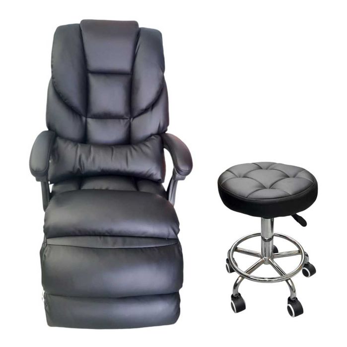 Poltrona de Estética/Beleza e Banco-NOVO E PROFISSIONAL(ROSA OU PRETO)