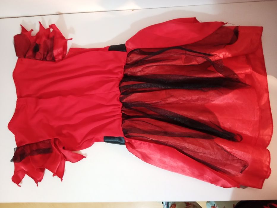 Fato Vestido Bruxa Carnaval 4/6 anos