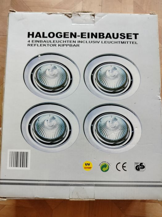 Zestaw czterech halogenów