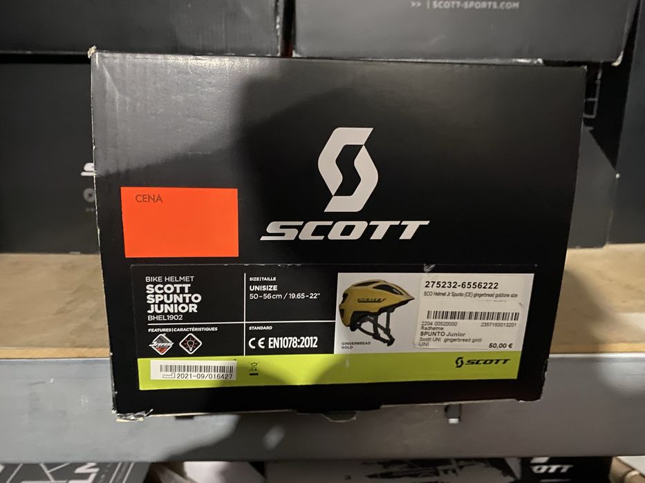 Kask rowerowy Scott Spunto Junior - gingerbread gold - 50 - 56 cm