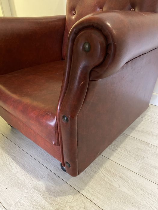 Sofa pele vintage
