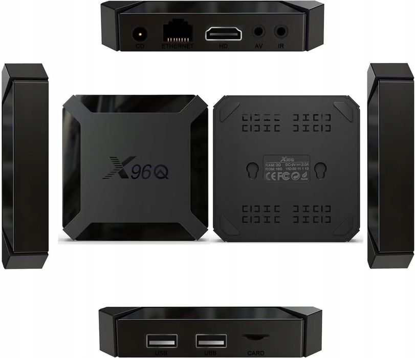X96Q Smart TV Box Android 10.0 4K Allwinner H313 4K dekoder H.265 HEVC