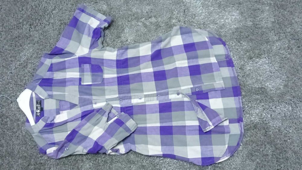 Koszula tunika bawełniana letnia krata krótki rękaw r.40/L
L / 40 / 12