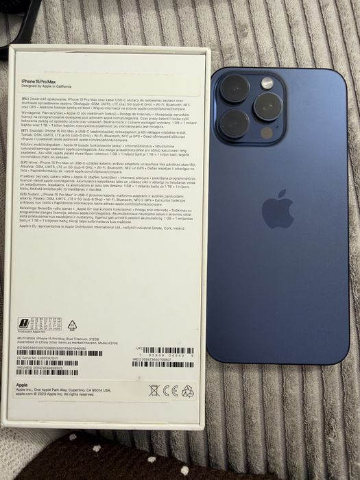Iphone 15 pro max 512 gb 87% kondycji baterii