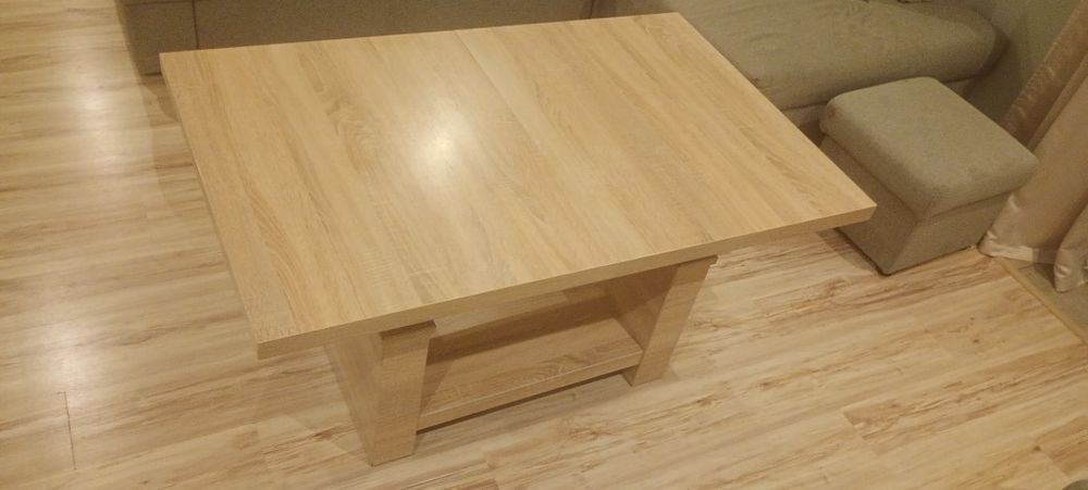 Ławostół dąb Sonoma 75x120 regulowana wysokość wstawka +40cm