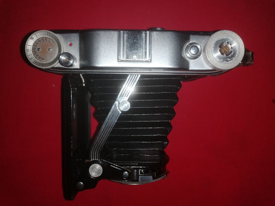 Máquina fotografica AGFA RECORD II fole médio formato 6x9/ 120 de 1952