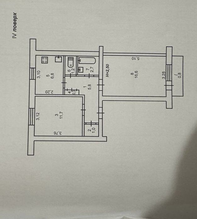 КРЕС, 2 кім. ЧЕШКА , 4йповерх, окремі кімнати, можна по ЄВідновлення