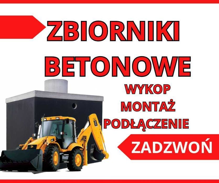 Szambo Betonowe Zbiornik TANIO z wykopem PIWNICA Kanał 10m3 Świdnik