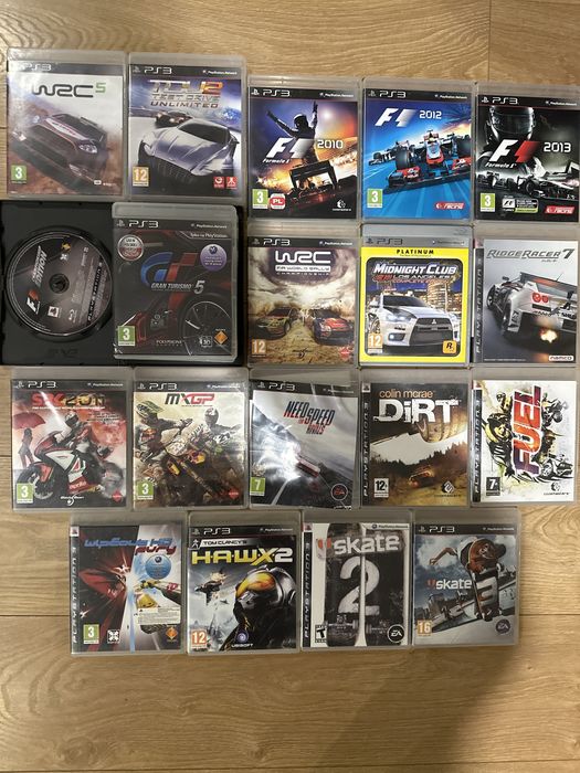 Gry wyścigowe Ps3 Dirt WRC Fuel hawx F1 baja wipeout test drive need
