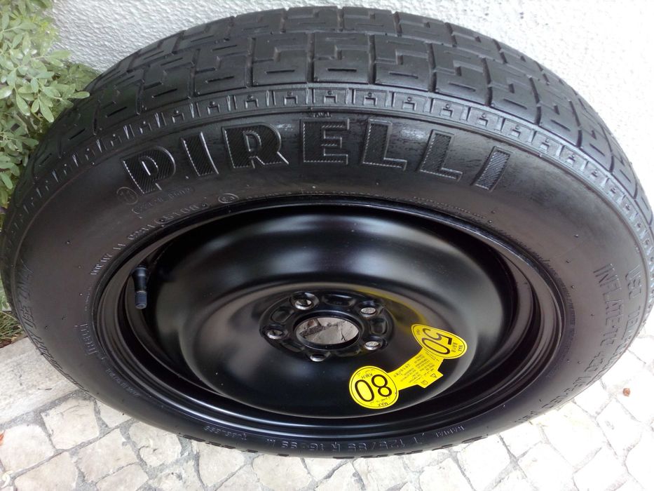 Roda  suplente Ford Volvo 16 5x108 pneu fino de emergência Focus V40