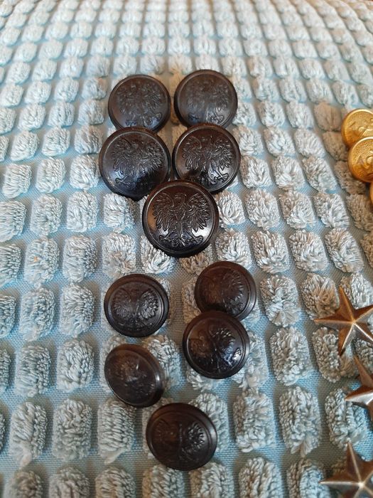 Gwiazdki Guziki Wojskowe PRL