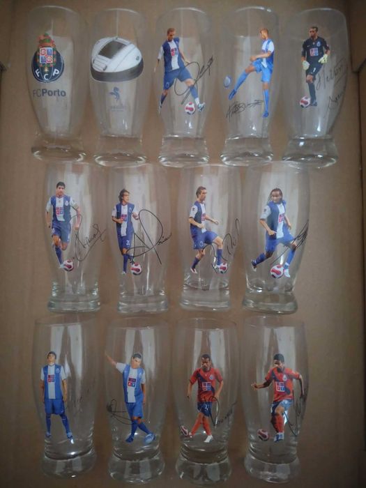 Copos dos Jogadores do FC Porto Autografados.