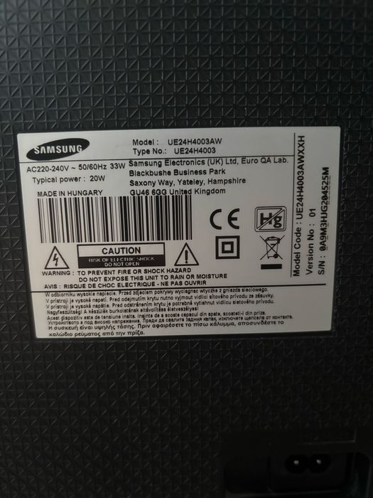 Telewizor Samsung UE24H4003AW