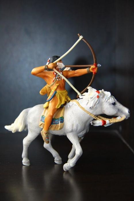 индейцы ковбои SCHLEICH, PAPO, BULLYLAND 90-100мм