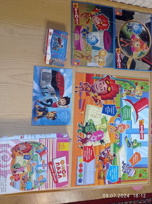 Пазли ФІКСИКИ та Щенячий патрулЬ