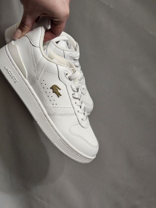Кеди Lacoste білі шкіра 37 T-Clip SET 224 2 SFA