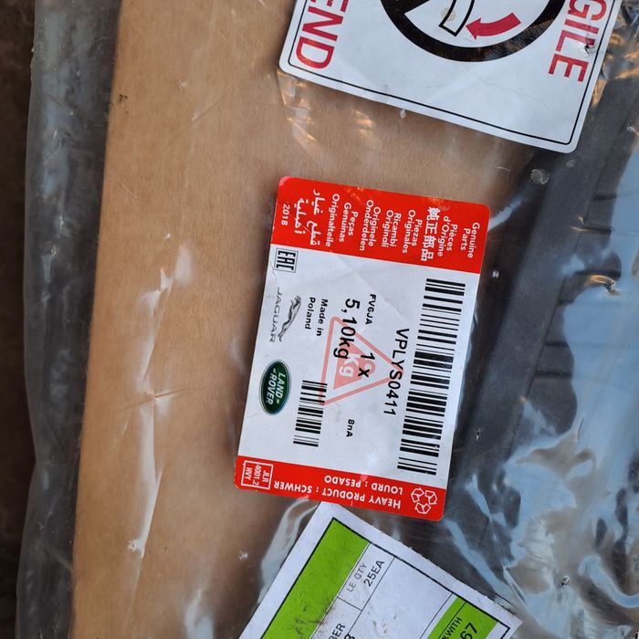 Range rover velar mata gumowa bagażnika Nowa orginał aso