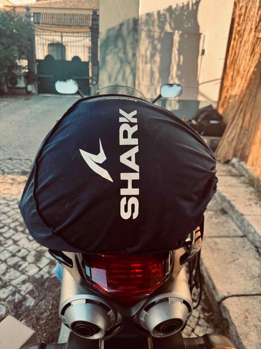 Capacete SHARK SPARTAN Integral Carbono – Pinlock – Preto/Vermelho
