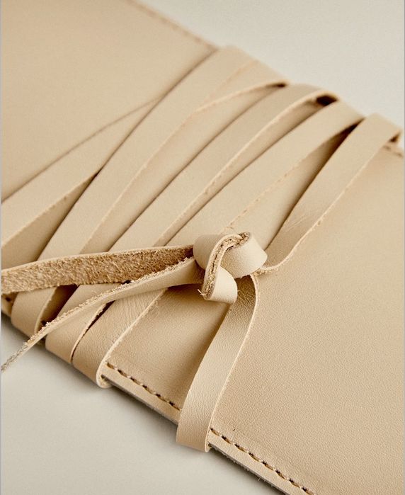 Bolsa Pincéis Pele Zara Home NOVO