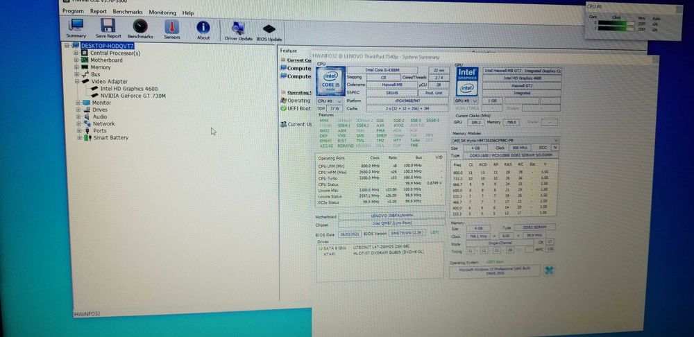 Ноутбук Lenovo ThinkPad T540p i5-4200М Ram 4 GB SSD 256 Gb