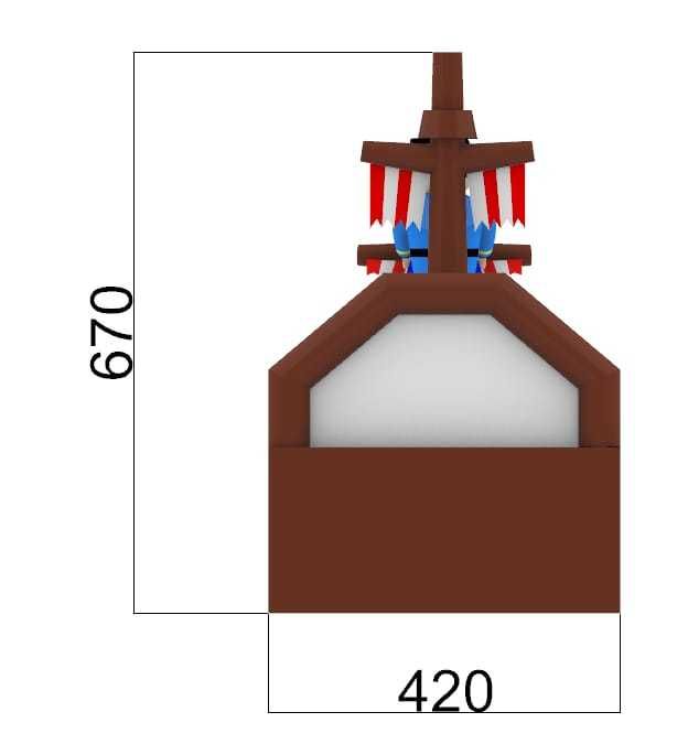 Insuflável canhão de bola pirata (novo)