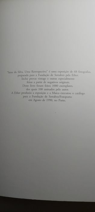 Sena da Silva, Uma Retrospectiva (1990) | Fotografia