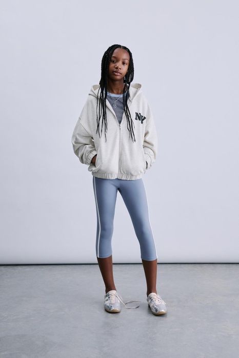Утеплене худі кофта на блискавці з капюшоном ZARA р.156 (12-13 років)