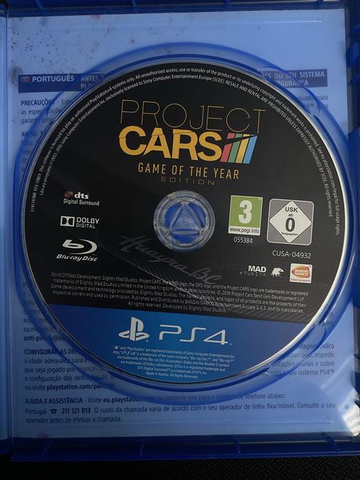Project cars jogo ps4