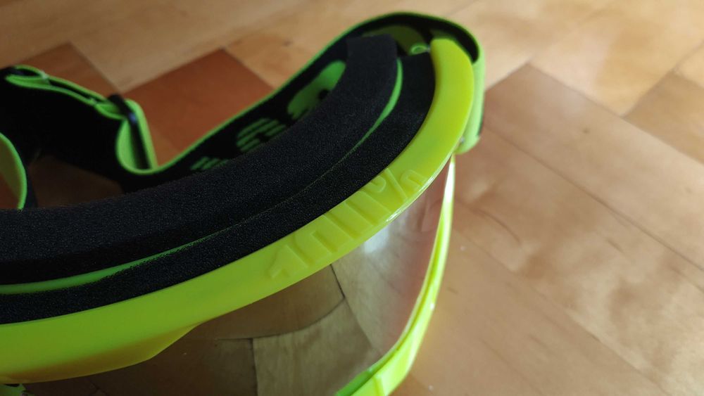 GOGLE 100% ACCURI FLUO YELLOW ŻÓŁTE LUSTRO downhill rower cross dh fr