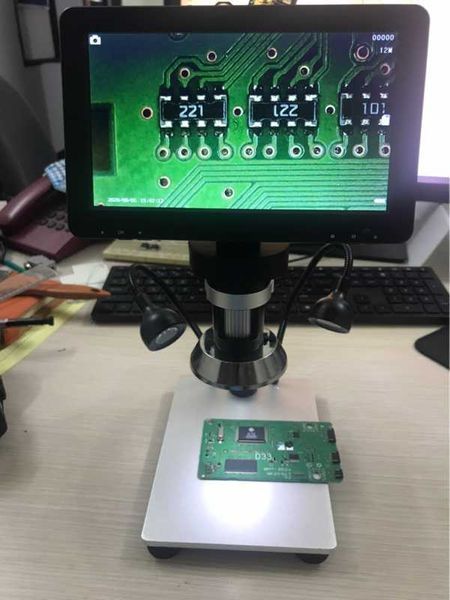 Мікроскоп цифровий DM9 з дисплеєм 7" 12mp 1200x микроскоп цифровой