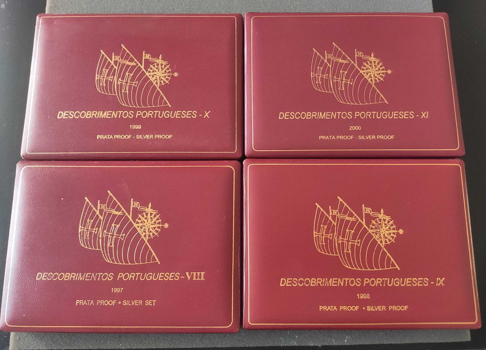 4 Estojos Moedas PROOF Descobrimentos Vazios #2