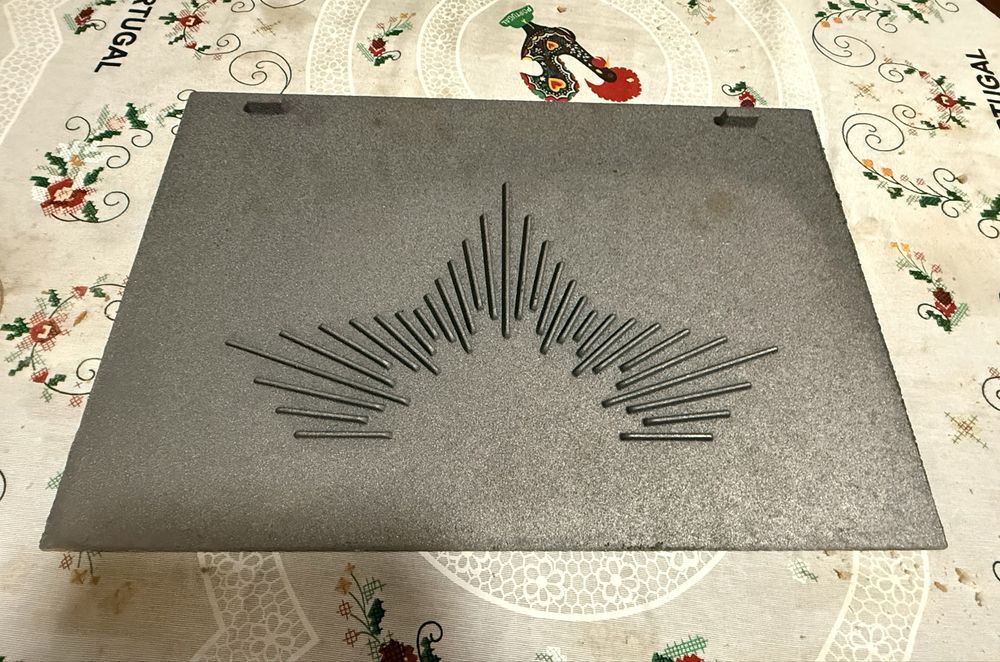 Placa de ferro fundido oara recuperador lenha