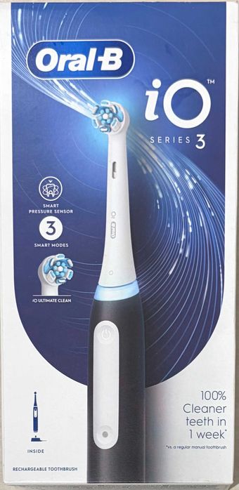 Szczoteczka elektryczna Oral-B iO 3 black ZESTAW