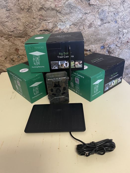 Camera de vigilacia com painel solar 4g/wifi