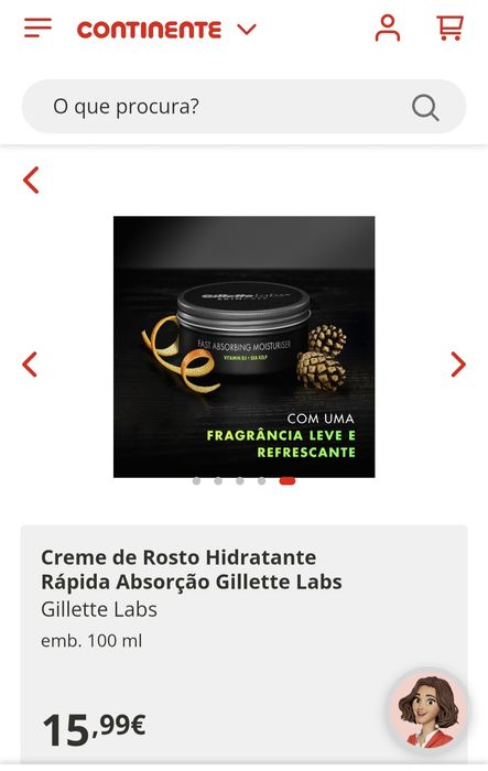 Gillette Labs creme hidratante