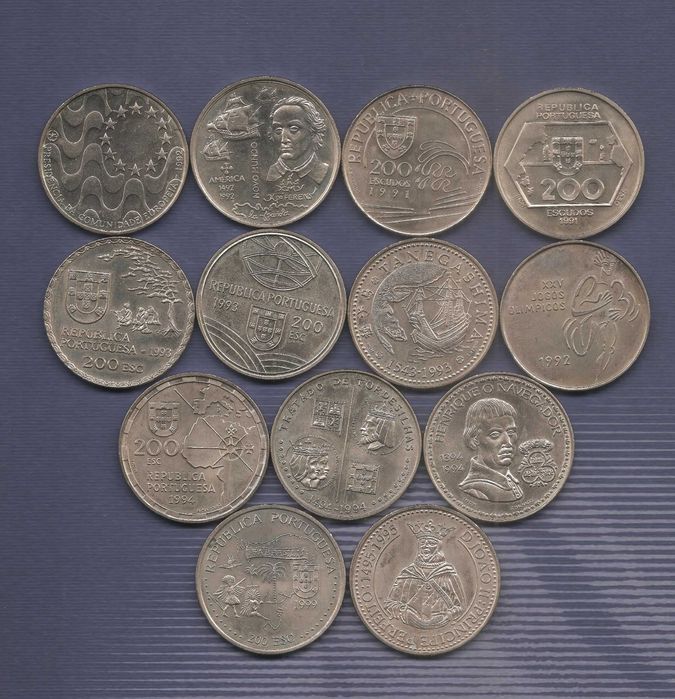 moedas de 200$00