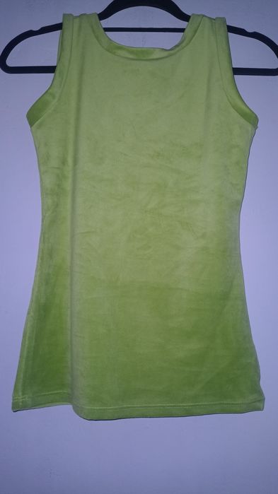 Dres S-M welurowy zielony