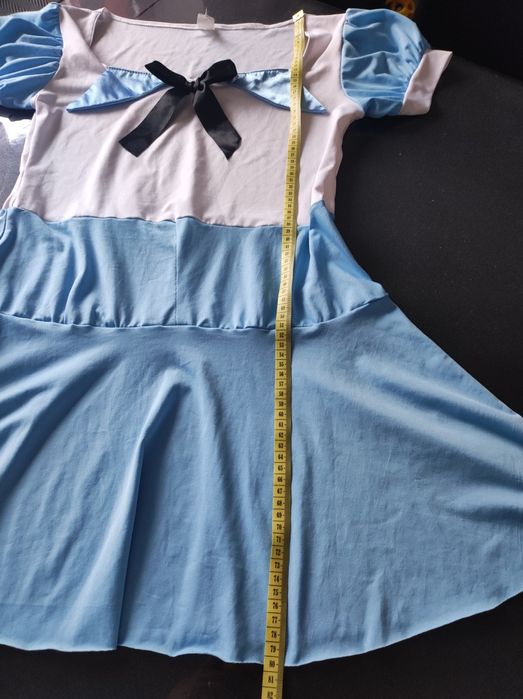 "Grzeczna uczennica"+rajstopy czarne -nowe- sukienka, przebranie