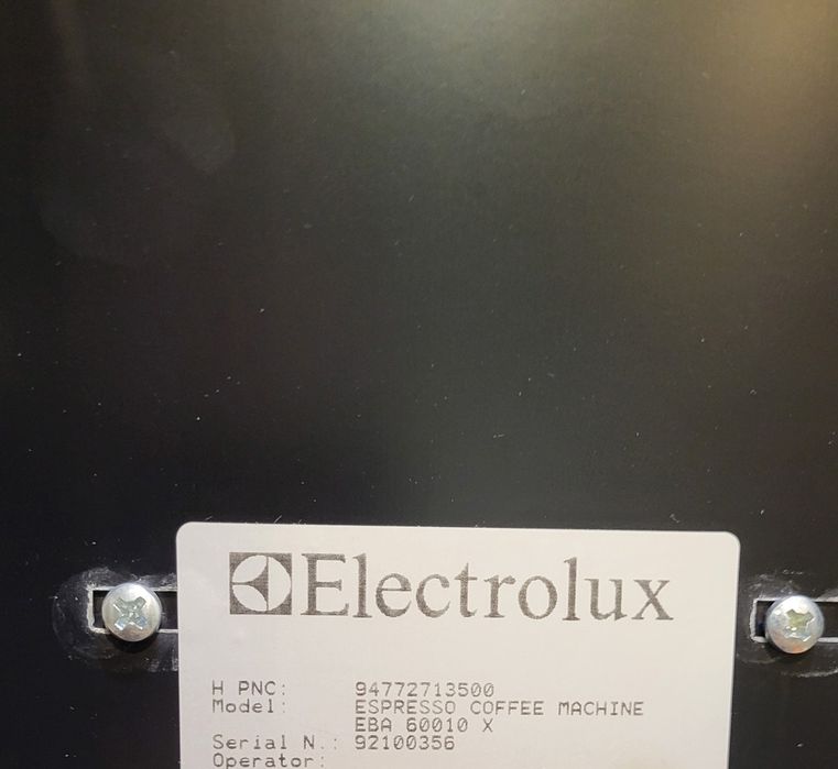 electrolux eba 60010 x ekspres do kawy
