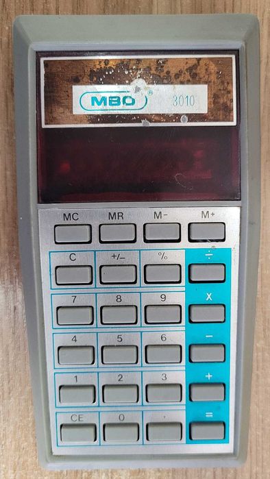 Kalkulator elektroniczny MBO 3010 retro
