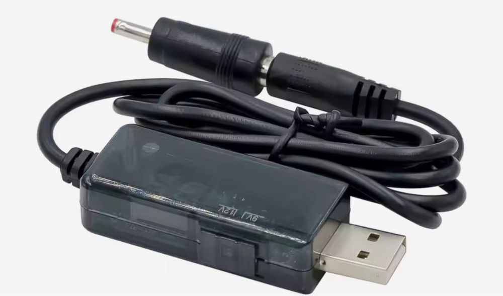 Кабель перехідник usb-dc 9-12 В, роутер-павербанк