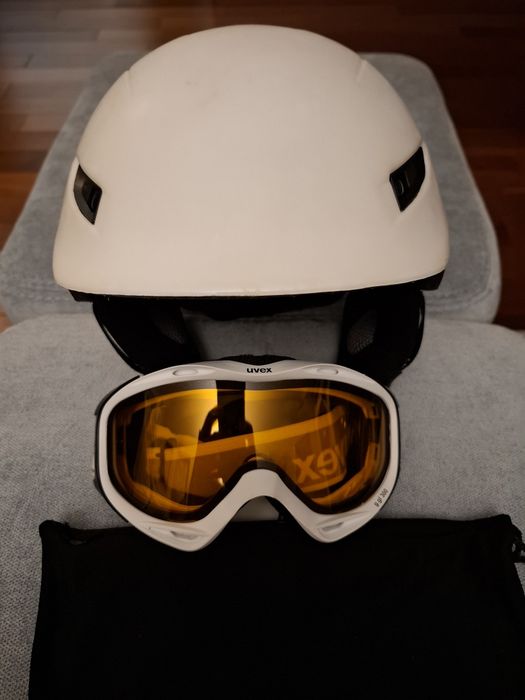 Kask narciarski i gogle UVEX