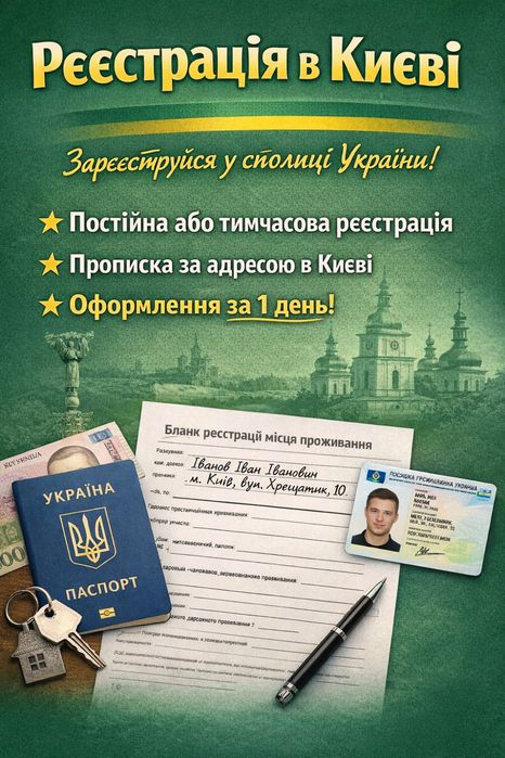 Прописка. Реєстрація в Києві