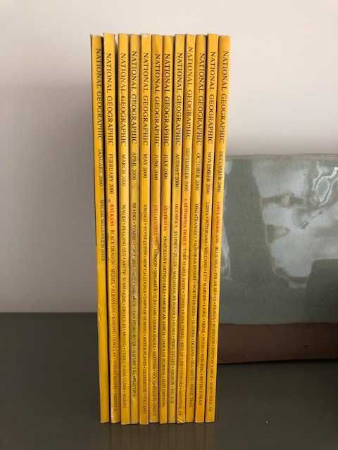 National Geographic vintage - ano 2000 - 12 revistas