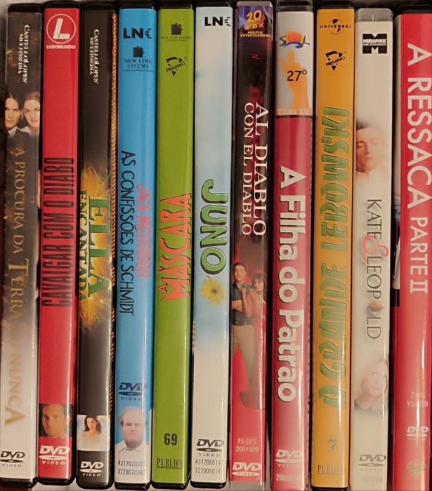 DVD's diversos (preço de cada)